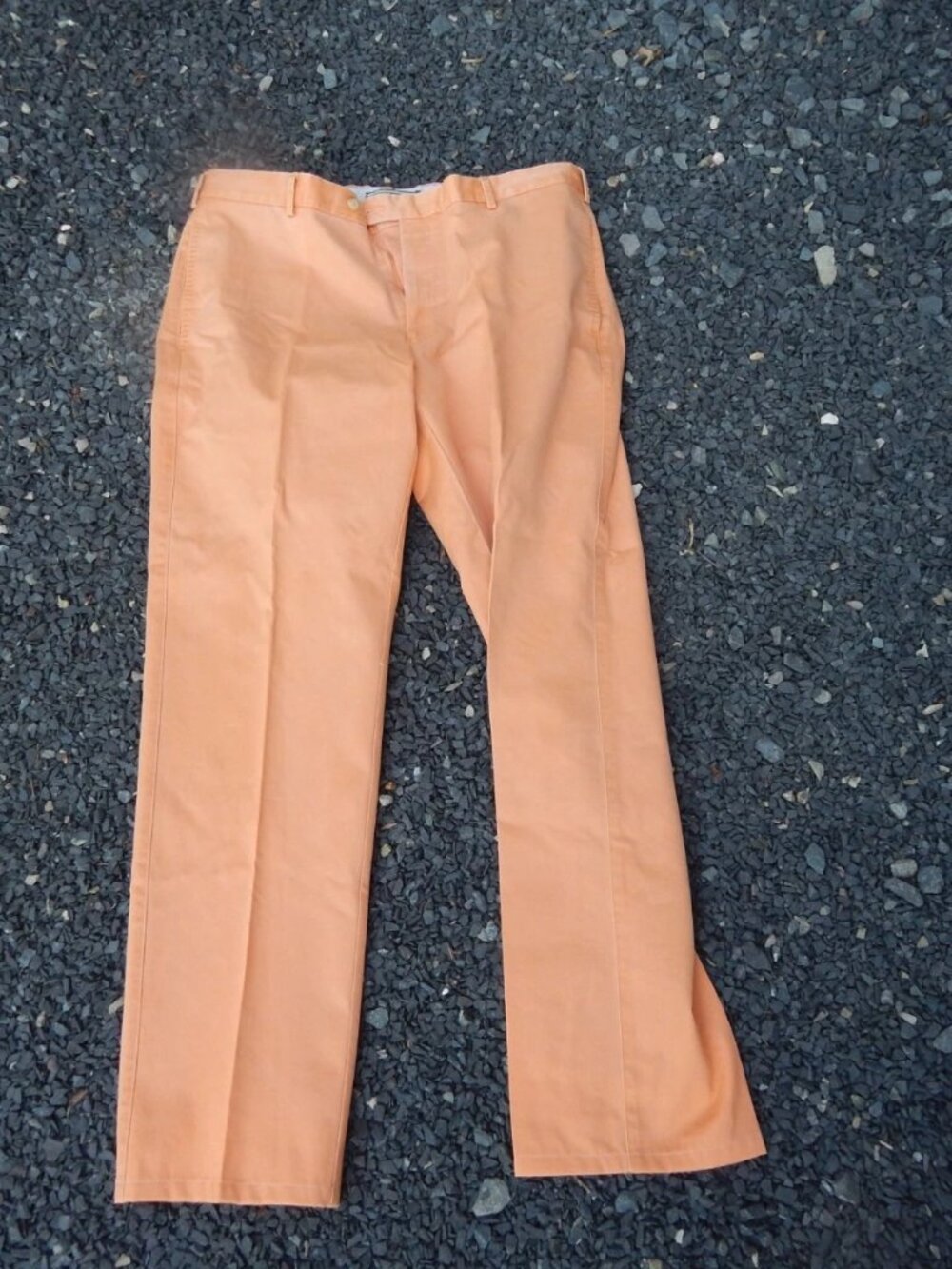 Peter Millar Mens Golf Pants Pima Cotton Orange Size 36